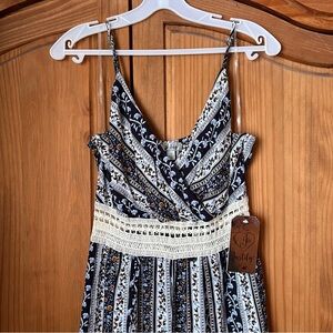 Justify Blue Floral Jumpsuit